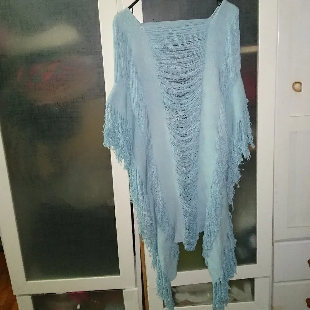 Beach cover BOHO baby blue